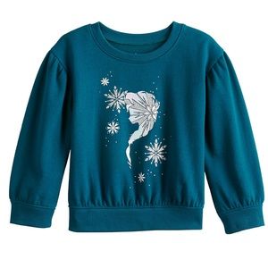 NWT Disney’s Frozen Elsa Toddler Girl Fleece Sweatshirt by Jumping Beans